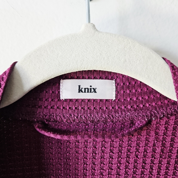 Knix Waffle Robe Size XS-M Purple Mid Calf Length House Coat EUC - Picture 4 of 5